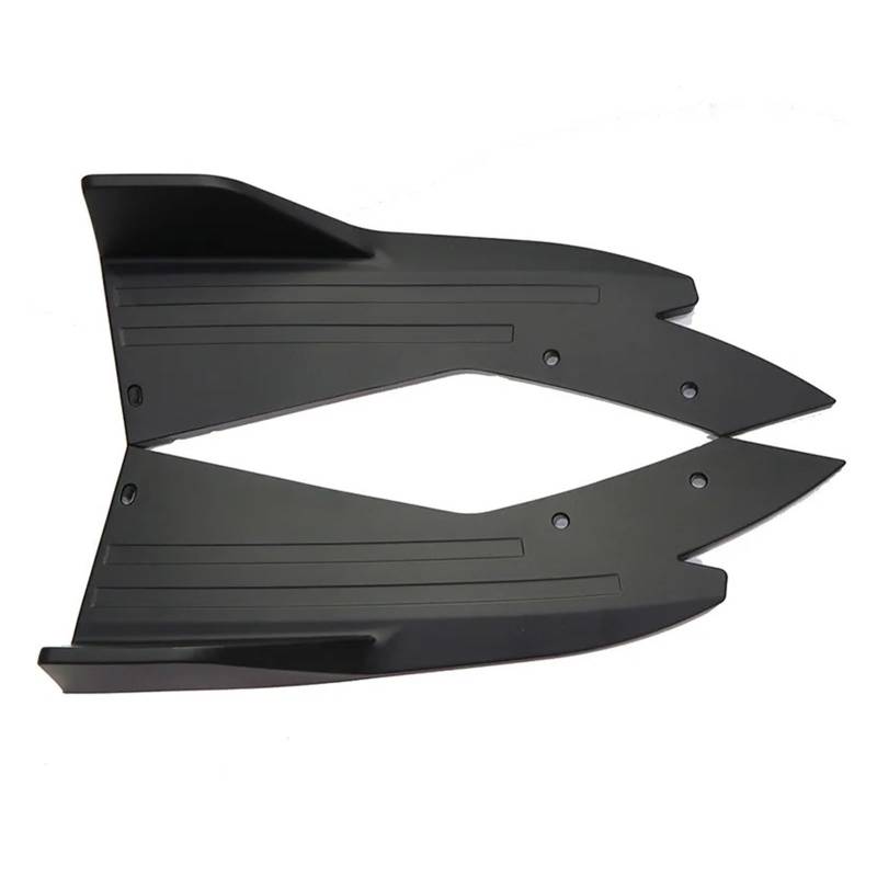 Spoiler Wing 2-teiliger Universal-Auto-Heckspoilerlippe Aus Kohlefaser Flügelverkleidung Schutz Anti-Crash-Diffusor Seitenschweller Wickelwinkel-Splitter Heckspoiler(Kohlenschwarz) von SIMBAE