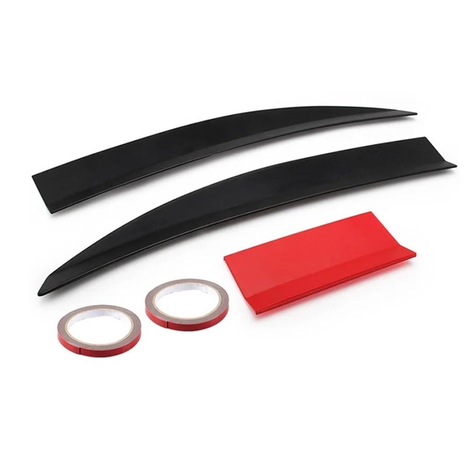 Spoiler Wing 3-teiliger Auto-ABS-Limousinen-Dachspoiler, Universelle Verlängerung, Tragflächenprofil, Kofferraum-Heckflügel, DIY, Einstellbare Länge, Tuning Heckspoiler(Rot) von SIMBAE