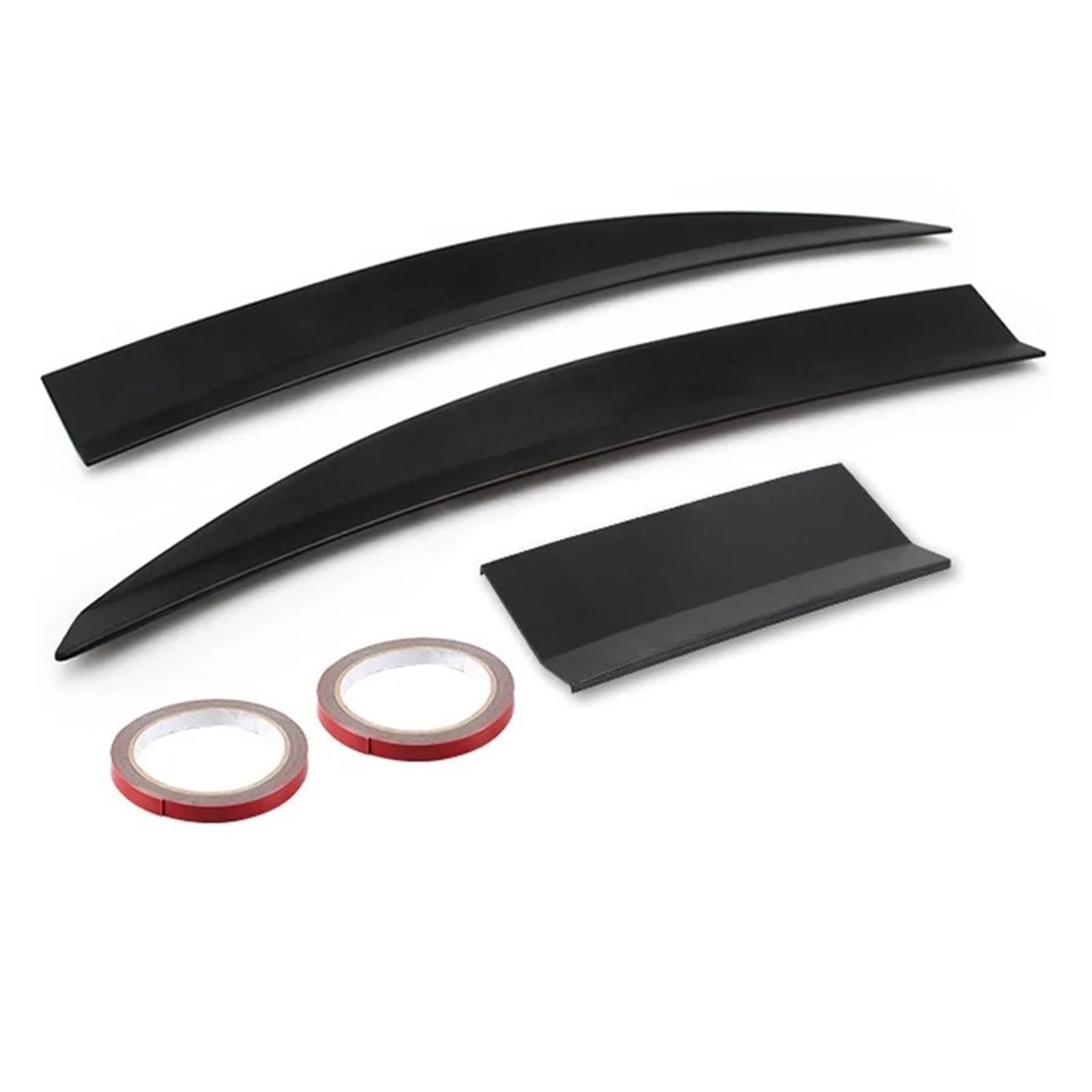 Spoiler Wing 3-teiliger Auto-ABS-Limousinen-Dachspoiler, Universelle Verlängerung, Tragflächenprofil, Kofferraum-Heckflügel, DIY, Einstellbare Länge, Tuning Heckspoiler(Schwarz) von SIMBAE