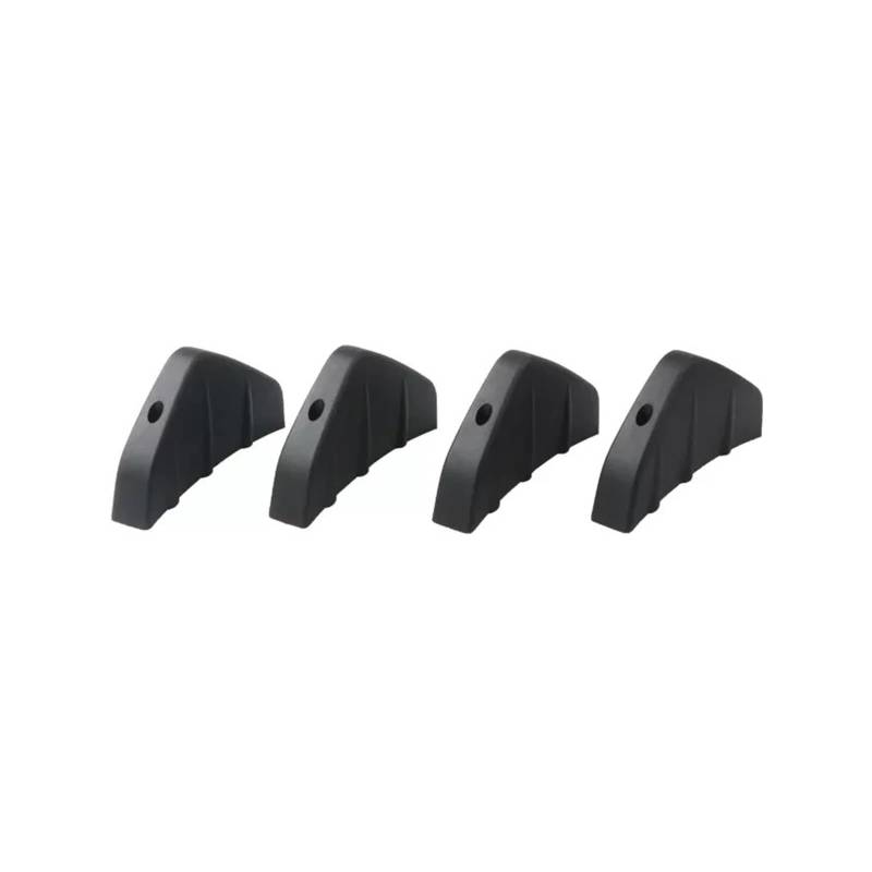 Spoiler Wing 4-teiliger Universal-Carbonfaser-Auto-modifizierter Heckstoßstangen-Diffusor-Spoiler Schwarz Rot ABS-Heckstoßstangen-Lippendiffusor Antikollision Heckspoiler von SIMBAE