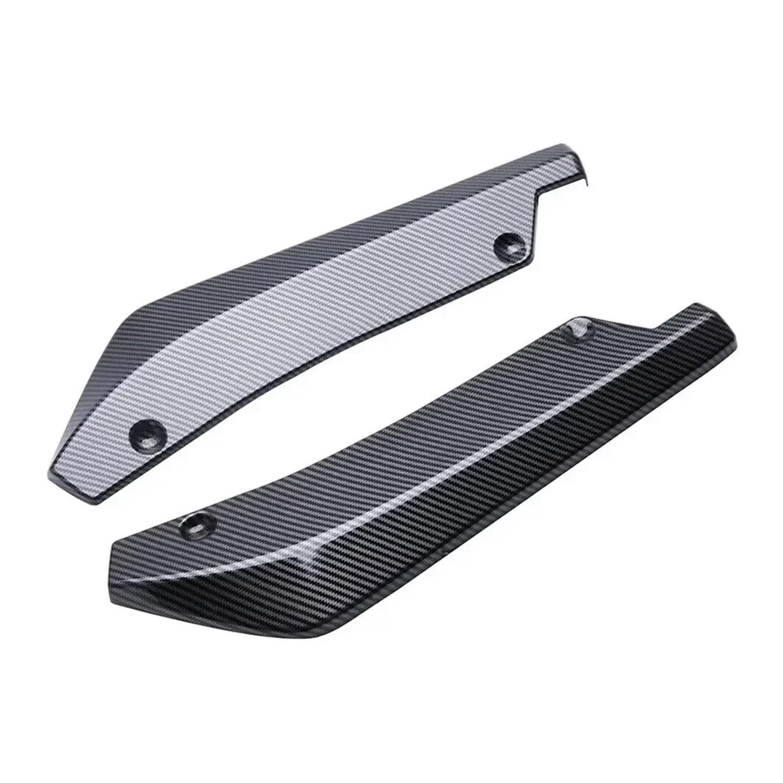 Spoiler Wing 40CM Universal Für F30 F31 F32 F33 F22 Heckstoßstange Splitter Seitenspoiler Canards Diffusor Aufkleber Verkleidung Abdeckung Autozubehör Heckspoiler(Kohlefaser-Optik) von SIMBAE