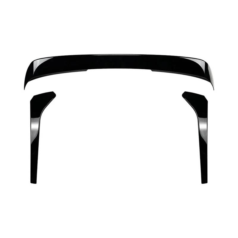 Spoiler Wing Auto-Heckdach-Seitenspoiler-Flügel-Heck-Tuning-Kofferraumlippe Für VW Für Tiguan MK2 2017-2023 Standardänderung R-Linie Außenkörper-Kit Schwarz Heckspoiler(Gloss Black Set) von SIMBAE