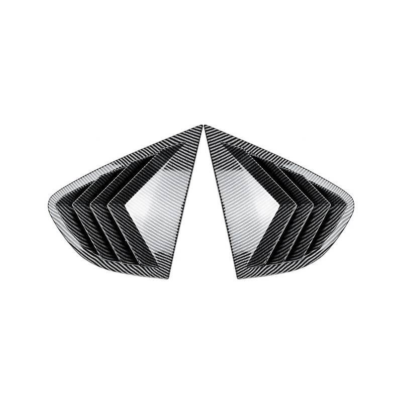 Spoiler Wing Auto Heckscheibe Rollladenabdeckung Verkleidung Fenster Jalousie Für X4 F26 2014-2018 Seitenentlüftungsverkleidung ABS Fenster Schatten Spoiler Heckspoiler(Carbon Look) von SIMBAE