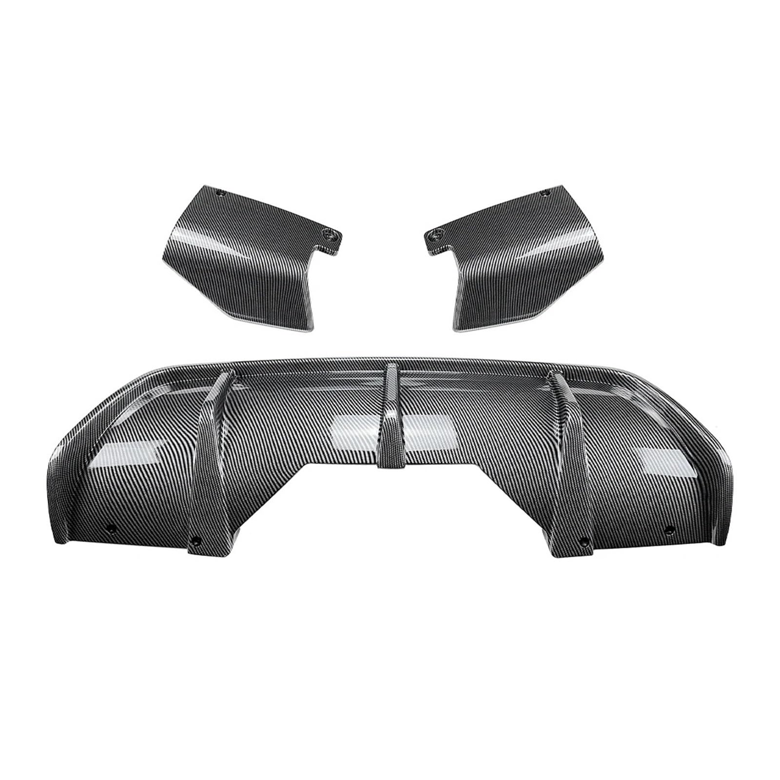 Spoiler Wing Auto Heckstoßstange Diffusor Lip Boot Spoiler Platte Splitter Abdeckung Body Kit Für X6 F16 Für Sport 2014-2019 MP Heckspoiler(Kohlefaser) von SIMBAE