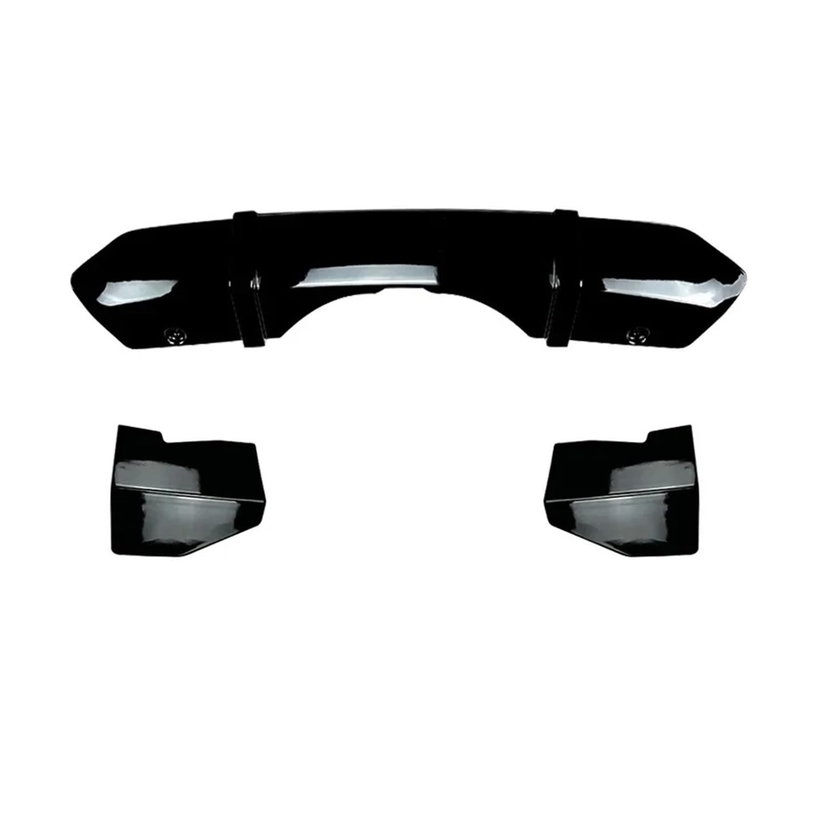 Spoiler Wing Auto Heckstoßstange Diffusor Lippe Für X5 F15 Für Sport 2014 2015 2016 2017 2018 MP Style Spoiler Splitter Plate Body Kit Trim Heckspoiler(Gloss Black) von SIMBAE