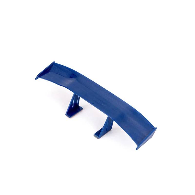 Spoiler Wing Auto Hinten Mini Spoiler Flügel Motorrad Kleine Modell Canard Tail Winglet ABS Carbon Look Für Universal Auto Heckspoiler(Blau) von SIMBAE