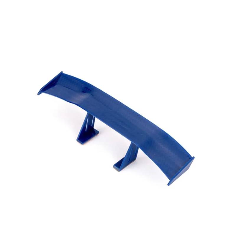 Spoiler Wing Auto Hinten Mini Spoiler Flügel Motorrad Kleine Modell Canard Tail Winglet ABS Carbon Look Für VW Universal Auto Heckspoiler(Blau) von SIMBAE