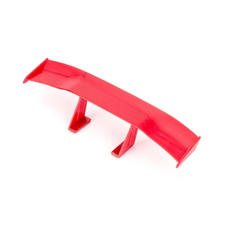 Spoiler Wing Auto Hinten Mini Spoiler Flügel Motorrad Kleine Modell Canard Tail Winglet ABS Carbon Look Für VW Universal Auto Heckspoiler(Rot) von SIMBAE