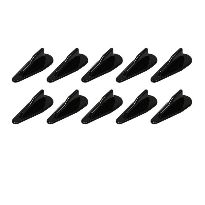 Spoiler Wing Autodach Shark Fin Stil Diffusor Spoiler Für W211 W204 E36 E46 E92 Zubehör Heckspoiler(Bk 10pieces style2) von SIMBAE