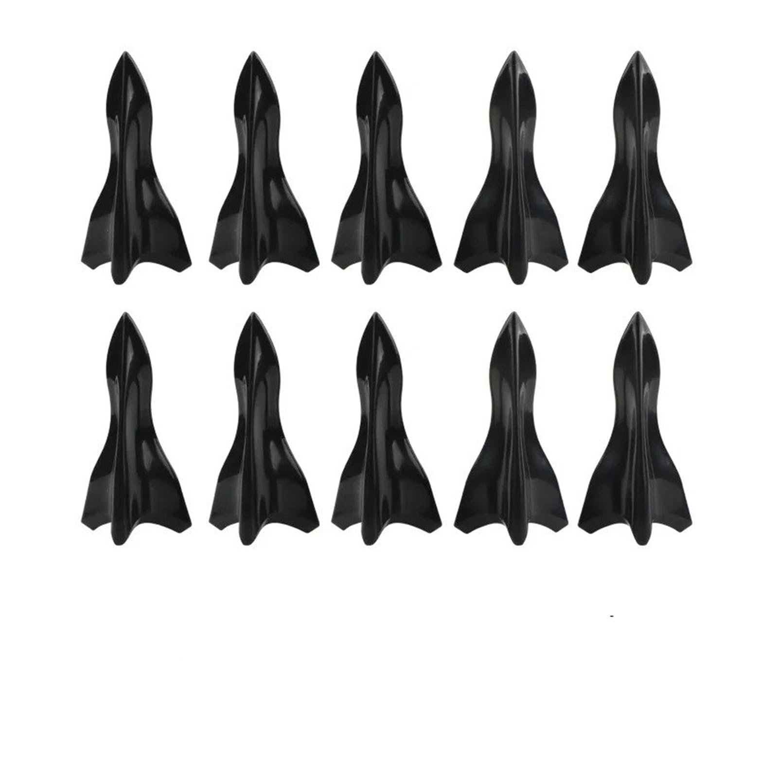 Spoiler Wing Autodach Shark Fin Style Diffusor Spoiler Für A3 Für Passat B8 2023 Zubehör Heckspoiler(Bk 10pieces style1) von SIMBAE