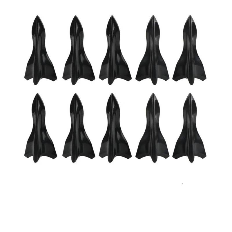 Spoiler Wing Autodach Shark Fin Style Diffusor Spoiler Für A3 Für Passat B8 2023 Zubehör Heckspoiler(Bk 10pieces style1) von SIMBAE