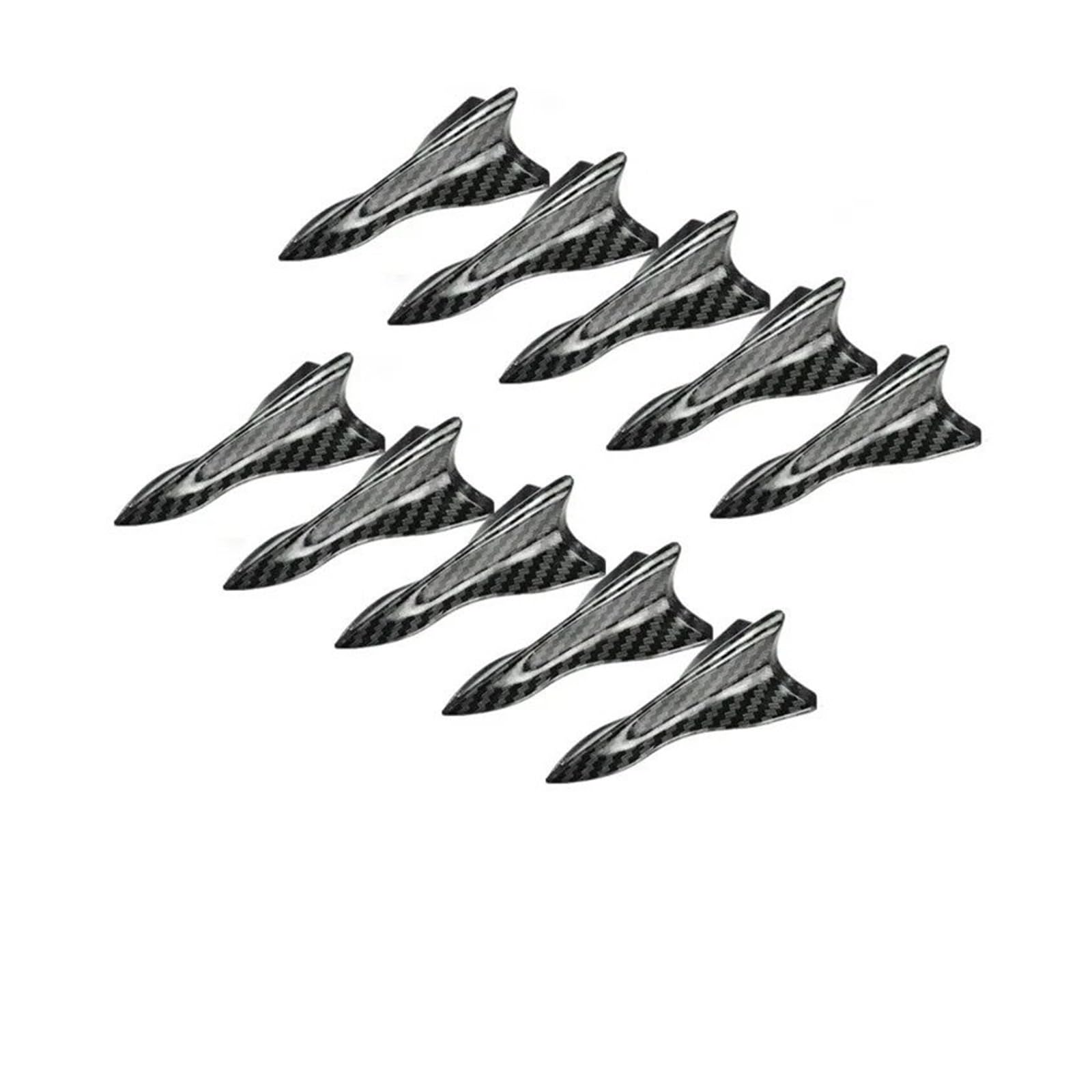 Spoiler Wing Autodach Shark Fin Style Diffusor Spoiler Für A3 Für Passat B8 2023 Zubehör Heckspoiler(CB 10pieces style1) von SIMBAE