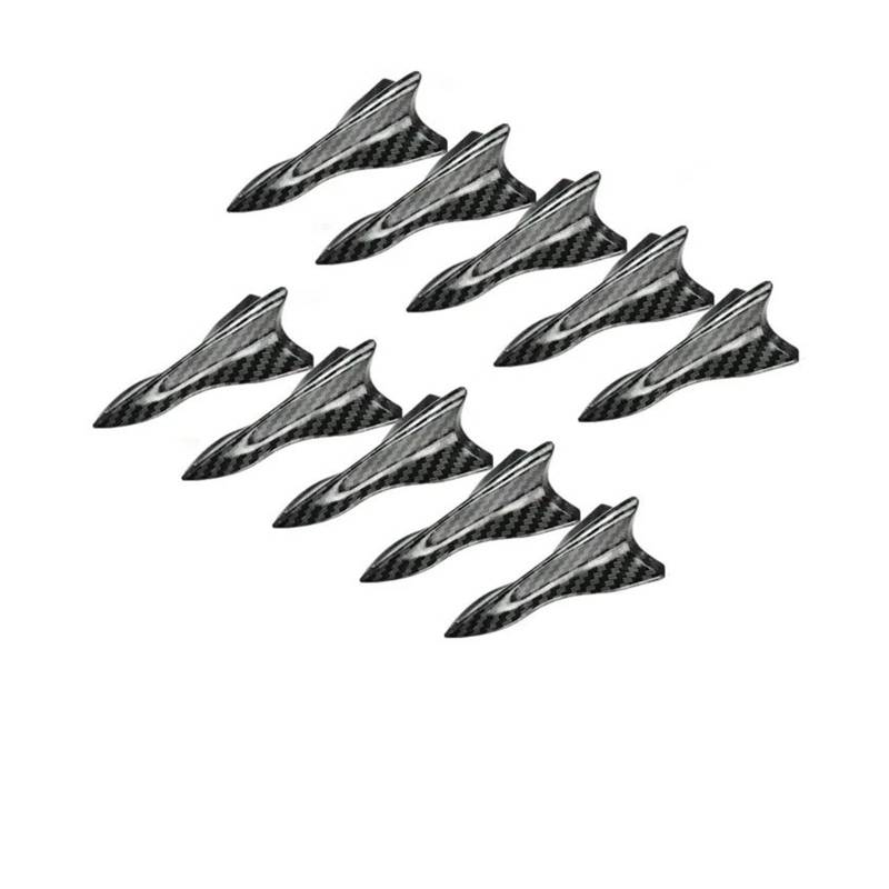 Spoiler Wing Autodach Shark Fin Style Diffusor Spoiler Für A3 Für Passat B8 2023 Zubehör Heckspoiler(CB 10pieces style1) von SIMBAE