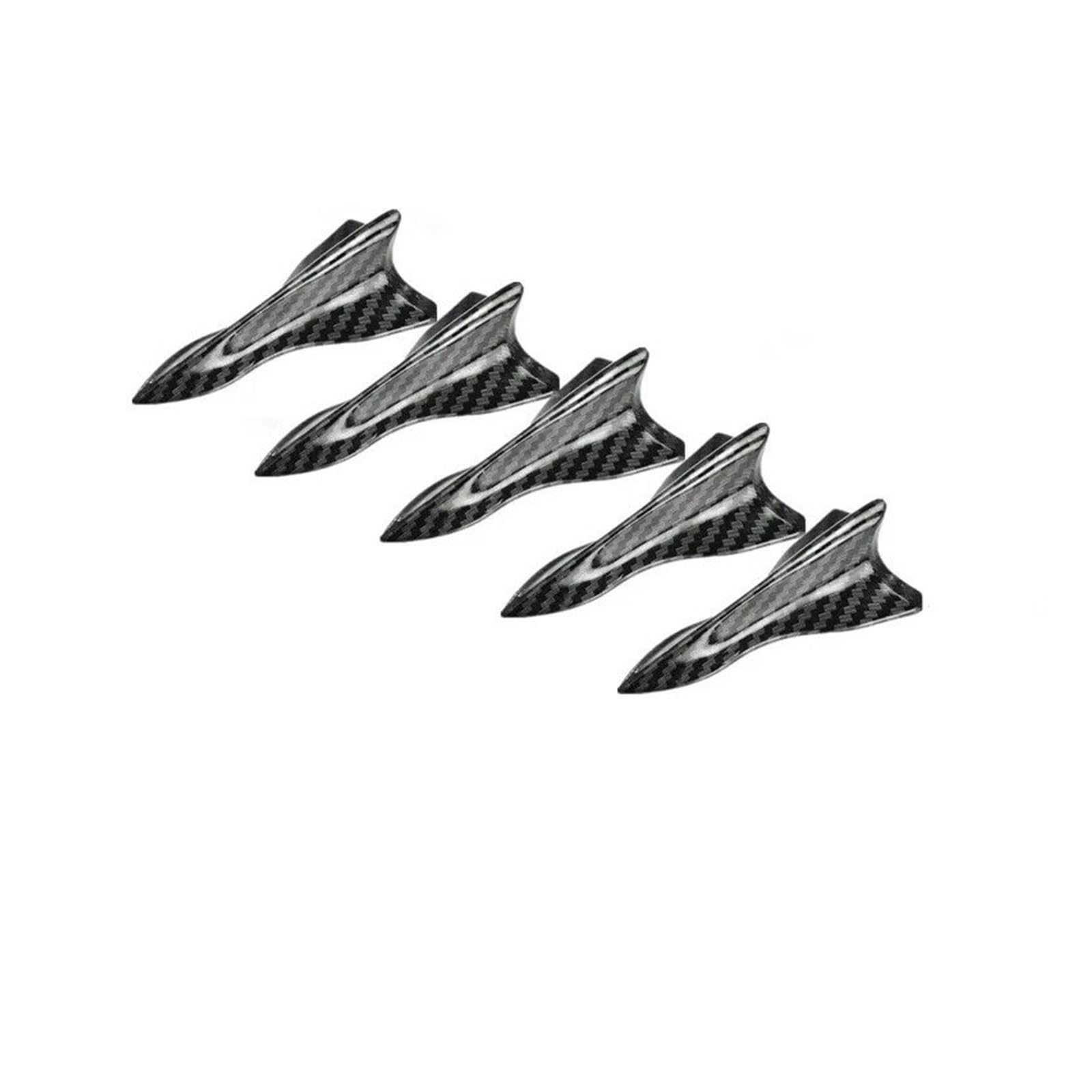 Spoiler Wing Autodach Shark Fin Style Diffusor Spoiler Für A3 Für Passat B8 2023 Zubehör Heckspoiler(CB 5pieces style1) von SIMBAE