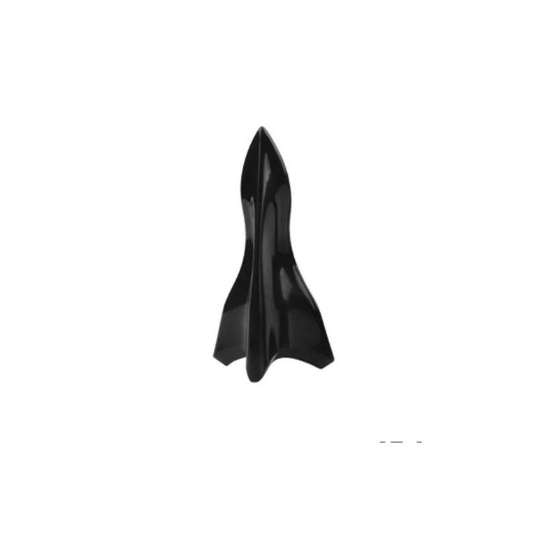 Spoiler Wing Autodach Shark Fin Style Diffusor Spoiler Für Tesla Für Modell Y 2023 Zubehör Heckspoiler(Bk 1piece style1) von SIMBAE
