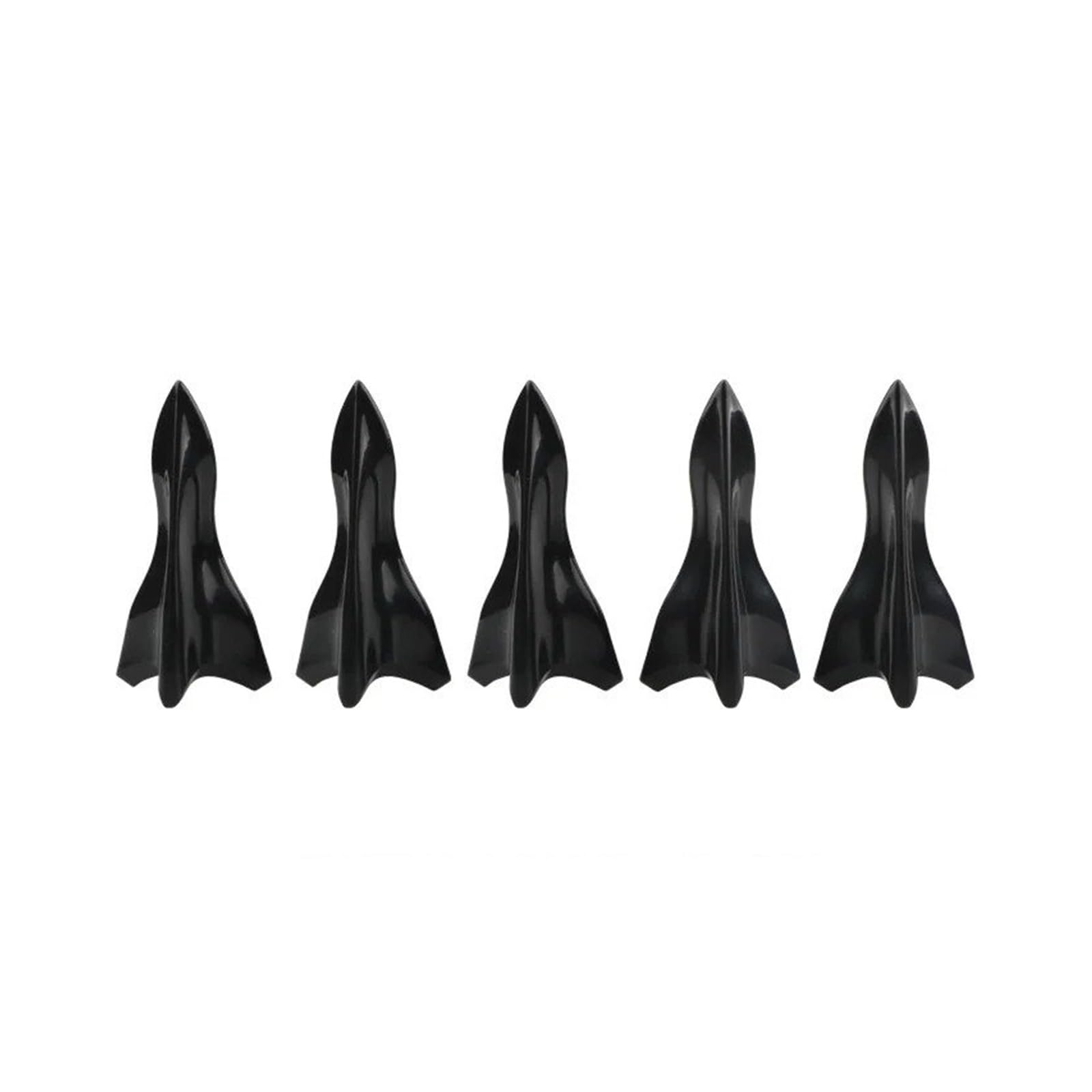 Spoiler Wing Autodach Shark Fin Style Diffusor Spoiler Für Tesla Für Modell Y 2023 Zubehör Heckspoiler(Bk 5pieces style1) von SIMBAE