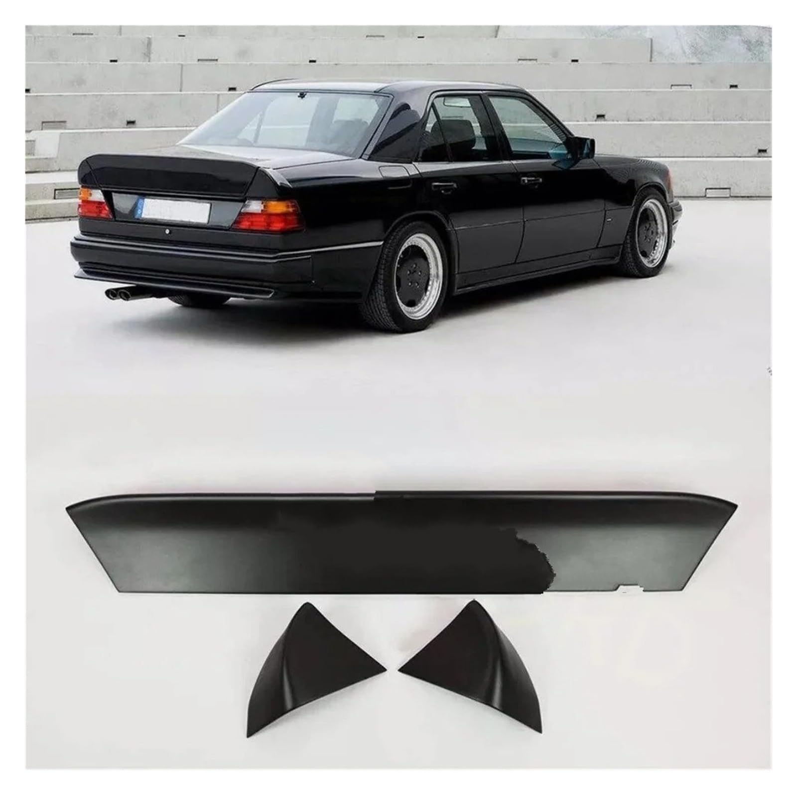 Spoiler Wing FÜR Benz W124 Limousine FÜR AMG E200 E220 E280 E320 E500 Stil Spoiler Ducktail Heckspoiler(Real Carbon Fiber) von SIMBAE