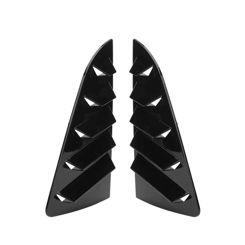 Spoiler Wing Fensterlamellenabdeckung Für VW Für Polo MK4 9N MK5 6R 6C MK6 AW Für TSI Für MPI Für GTI 2001-2023 Heckdreieck-Fensterläden Sonnenschutz-Entlüftung Heckspoiler(Carbon Look MK4) von SIMBAE