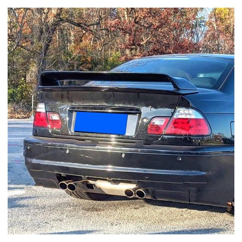 Spoiler Wing Für 3er E46 Heckspoiler 1998 1999 2000 2001 2002 2003 2004 2005-2006 ABS Schwarzer Spoiler Limousine Carbon Heckflügel. Heckspoiler von SIMBAE