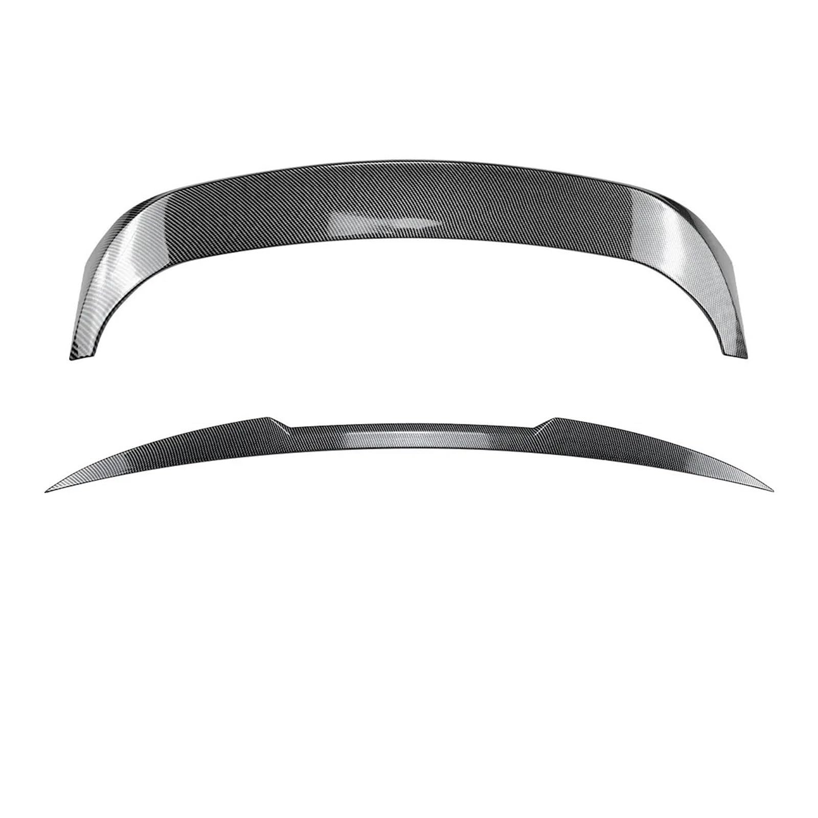 Spoiler Wing Für 5 Series Touring G31 2018-2023 Auto Top Wing Mid Wing Set Spoiler Auto Tail Splitter Außenschutz Dekoration Geändert Heckspoiler(Carbon Look Set) von SIMBAE