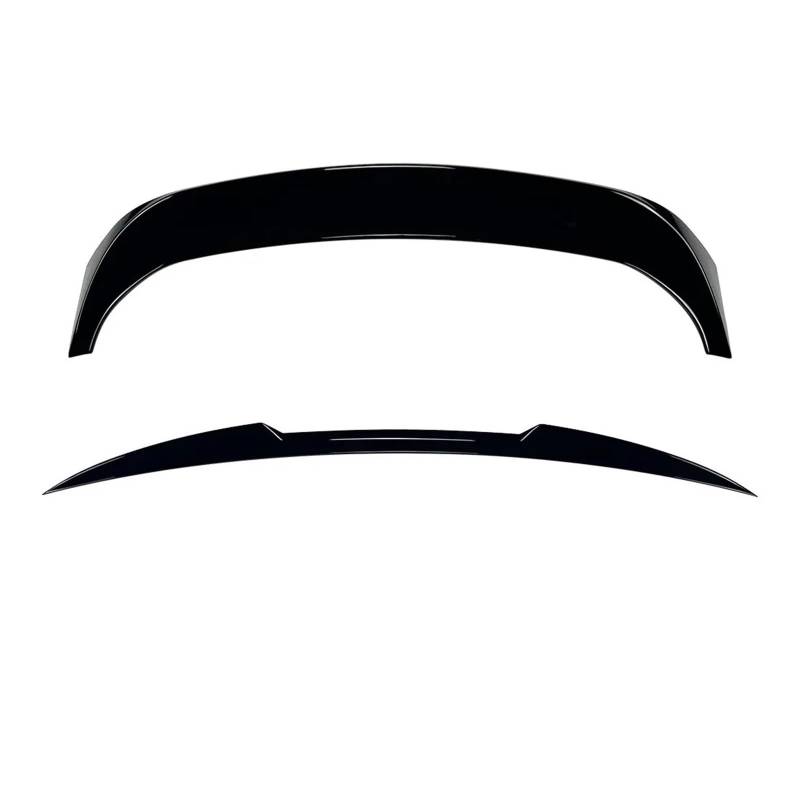 Spoiler Wing Für 5 Series Touring G31 2018-2023 Auto Top Wing Mid Wing Set Spoiler Auto Tail Splitter Außenschutz Dekoration Geändert Heckspoiler(Gloss Black Set) von SIMBAE