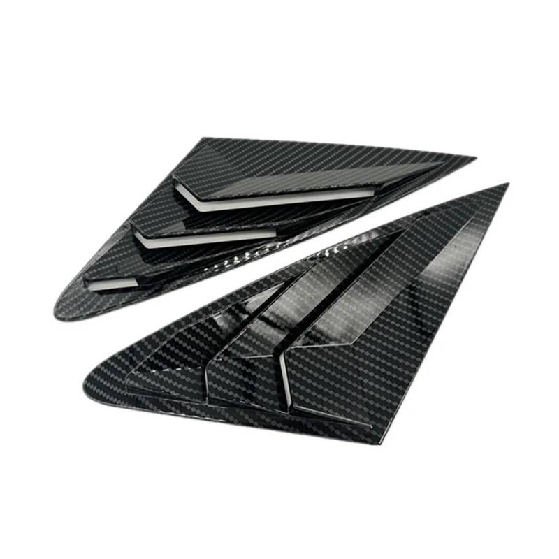 Spoiler Wing Für A4 A4L S4 B8 Limousine 2009-2016 Auto Heckklappe Fenster Seitenverschluss Abdeckung Trim Aufkleber Vent Scoop ABS Kohlefaser Heckspoiler(Carbon) von SIMBAE