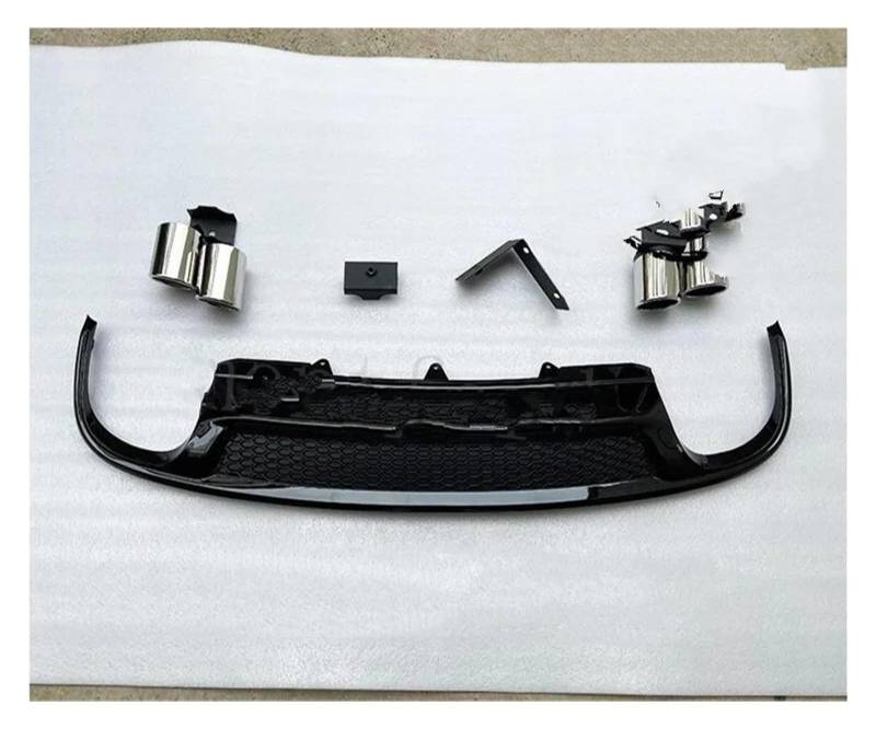 Spoiler Wing Für A4 B8 B8.5 Für Sline 2009-2016 S4 Stil Heckstoßstange Lip Diffusor Auspuff Endrohr Heckspoiler(13-16 4 S d) von SIMBAE