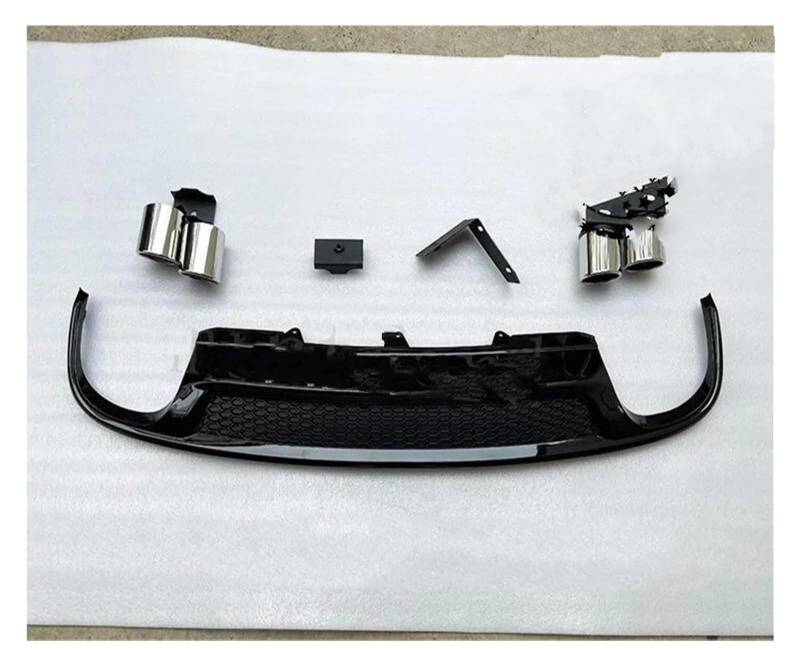 Spoiler Wing Für A4 B8 B8.5 Für Sline 2009-2016 S4 Stil Heckstoßstange Lip Diffusor Auspuff Endrohr Heckspoiler(13-16 D) von SIMBAE
