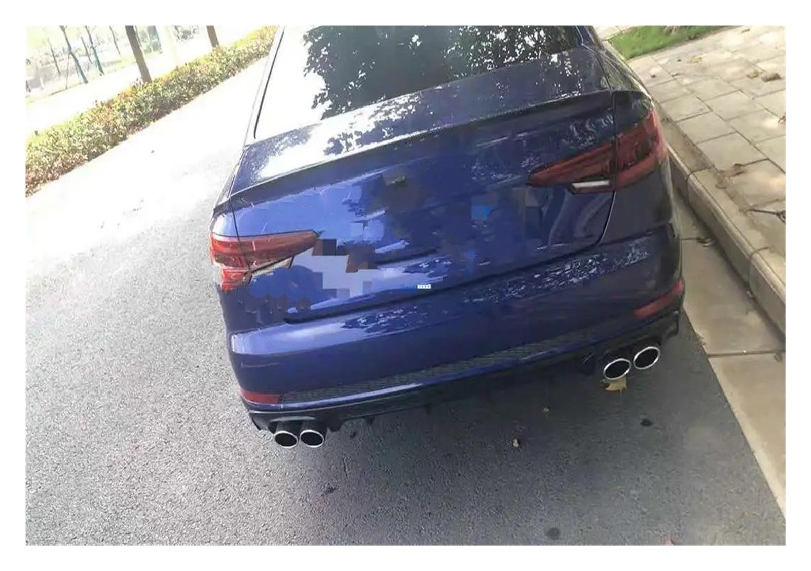 Spoiler Wing Für A4 B8 Spoiler 2009 2010 2011 2012 2013 2014 2015 2016 ABS Kunststoff Unlackiert Schwanz Flügel Primer Farbe Auto Heckspoiler Heckspoiler(Blau) von SIMBAE