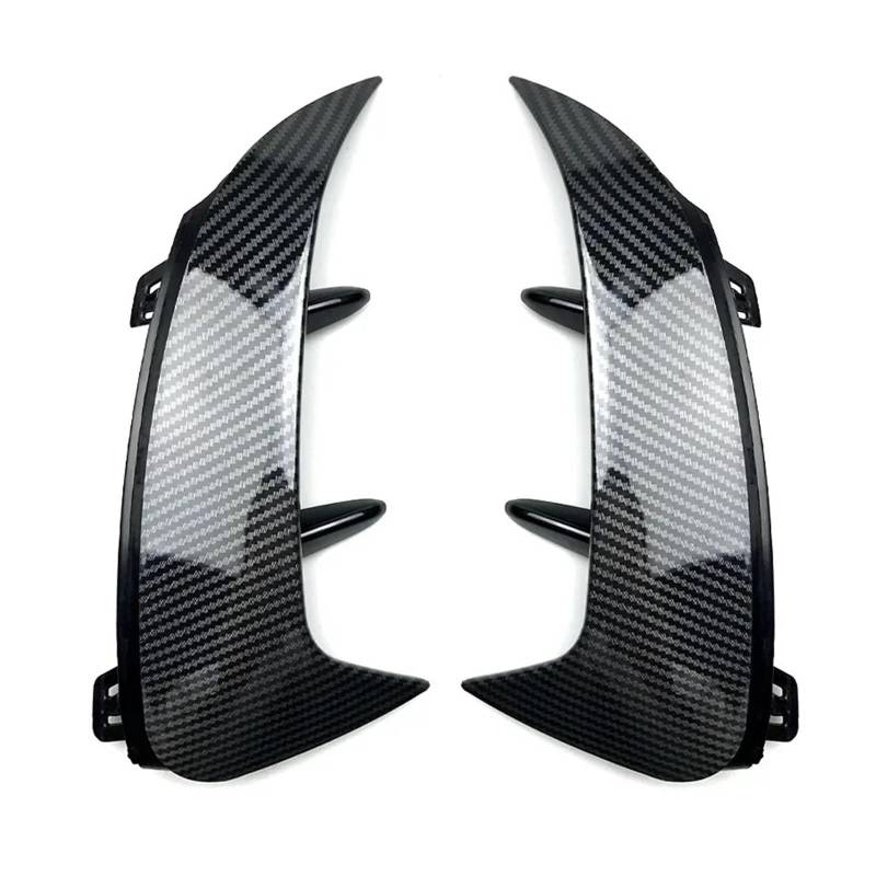Spoiler Wing Für Benz A-Klasse W177 A180 A200 A220 Für AMG Fließheck 2018-2023 Heckstoßstangenverkleidung Lip Spoiler Aufkleber Kotflügel Canards Schwarz Heckspoiler(Carbon Pattern) von SIMBAE