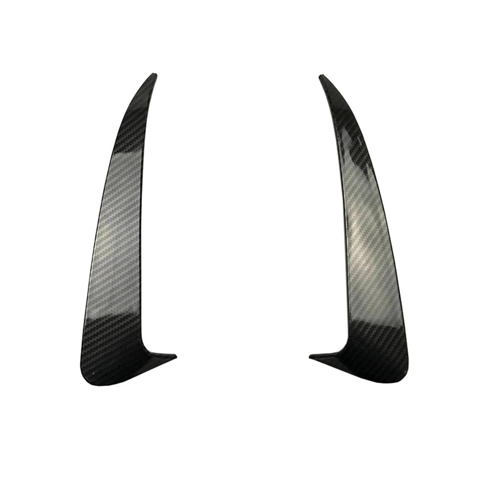 Spoiler Wing Für Benz Für C-Klasse W205 C43 C63 Für AMG 2014-2019 Zubehör Heckstoßstange Seitliche Canard Splitter Entlüftungsabdeckung Heckspoiler(Carbon) von SIMBAE