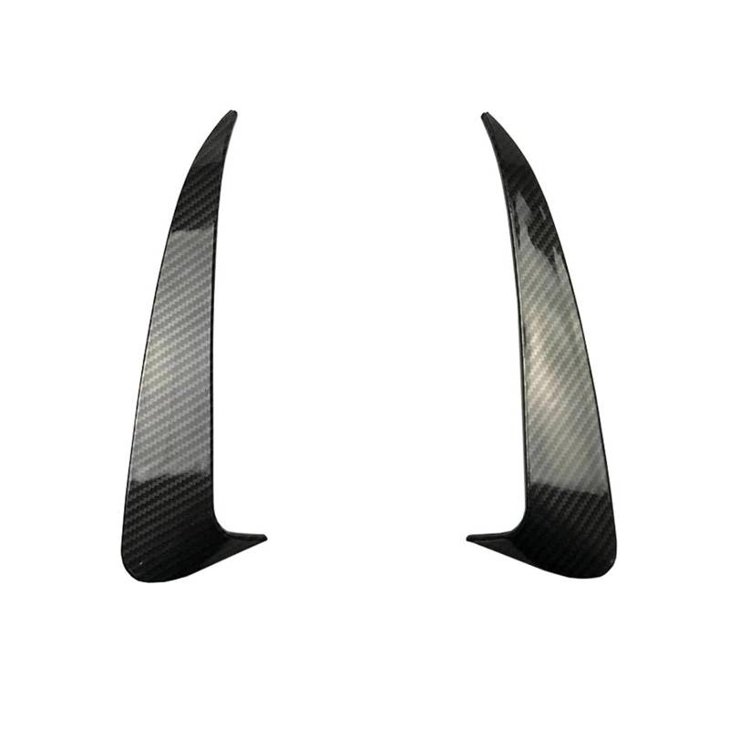 Spoiler Wing Für Benz Für C-Klasse W205 C43 C63 Für AMG 2014-2019 Zubehör Heckstoßstange Seitliche Canard Splitter Entlüftungsabdeckung Heckspoiler(Carbon) von SIMBAE