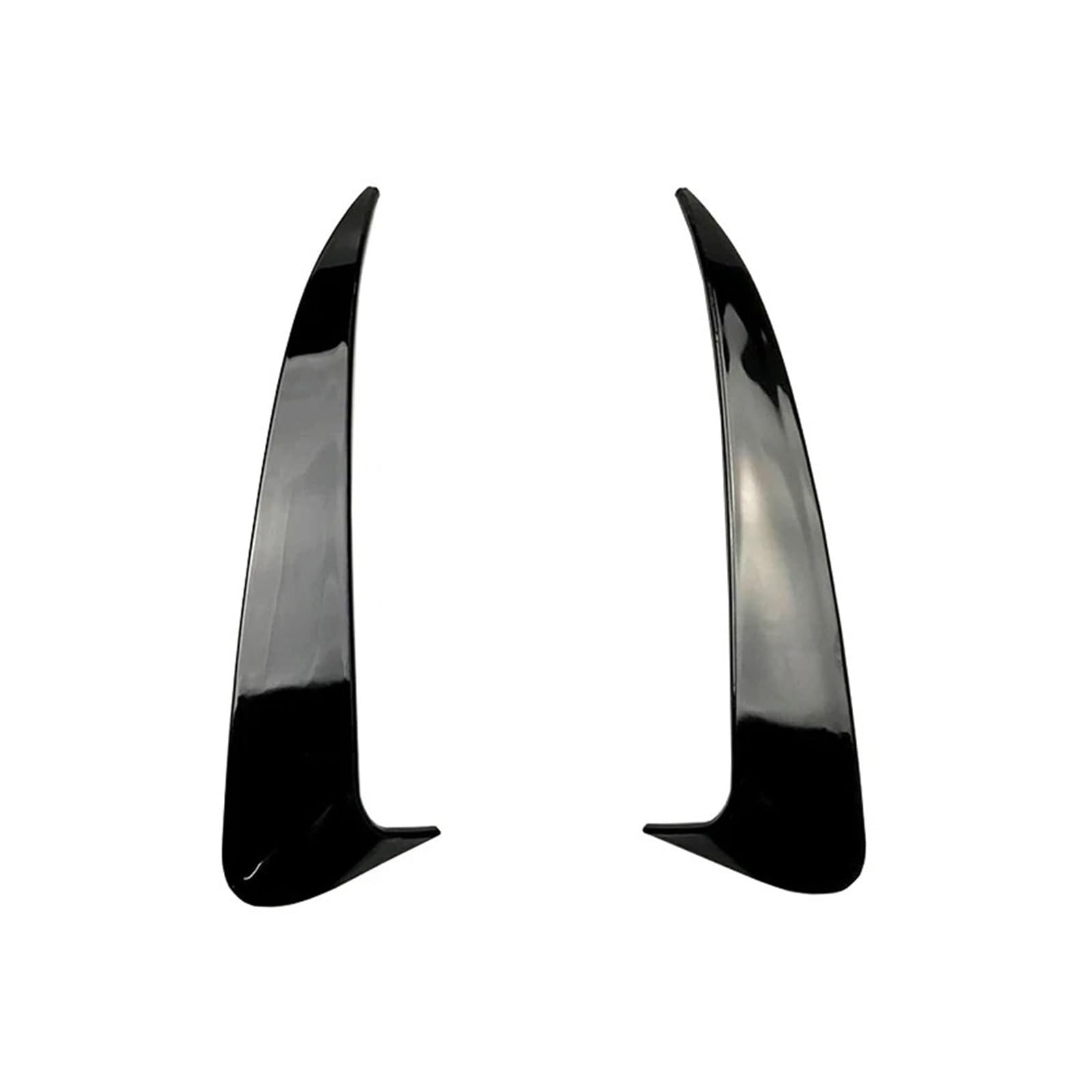 Spoiler Wing Für Benz Für C-Klasse W205 C43 C63 Für AMG 2014-2019 Zubehör Heckstoßstange Seitliche Canard Splitter Entlüftungsabdeckung Heckspoiler(Glossy Black) von SIMBAE