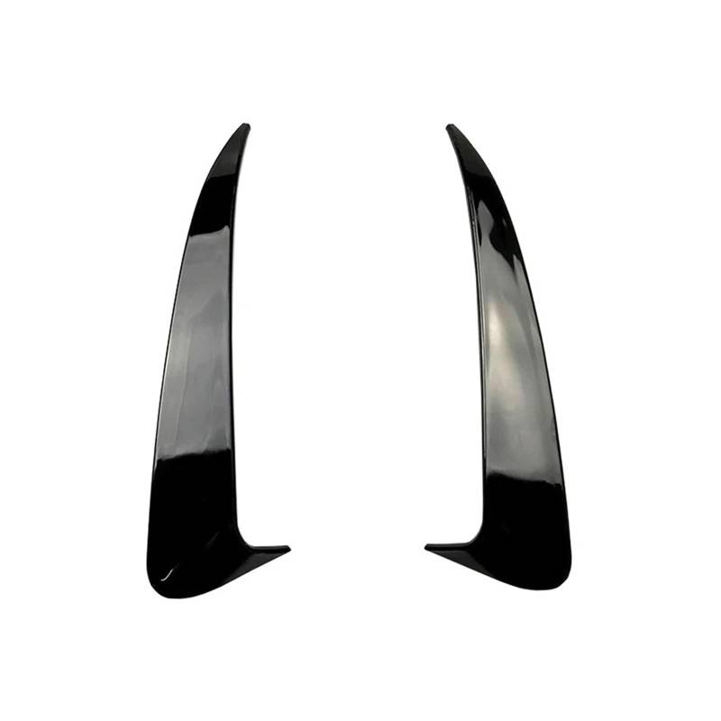 Spoiler Wing Für Benz Für C-Klasse W205 C43 C63 Für AMG 2014-2019 Zubehör Heckstoßstange Seitliche Canard Splitter Entlüftungsabdeckung Heckspoiler(Glossy Black) von SIMBAE