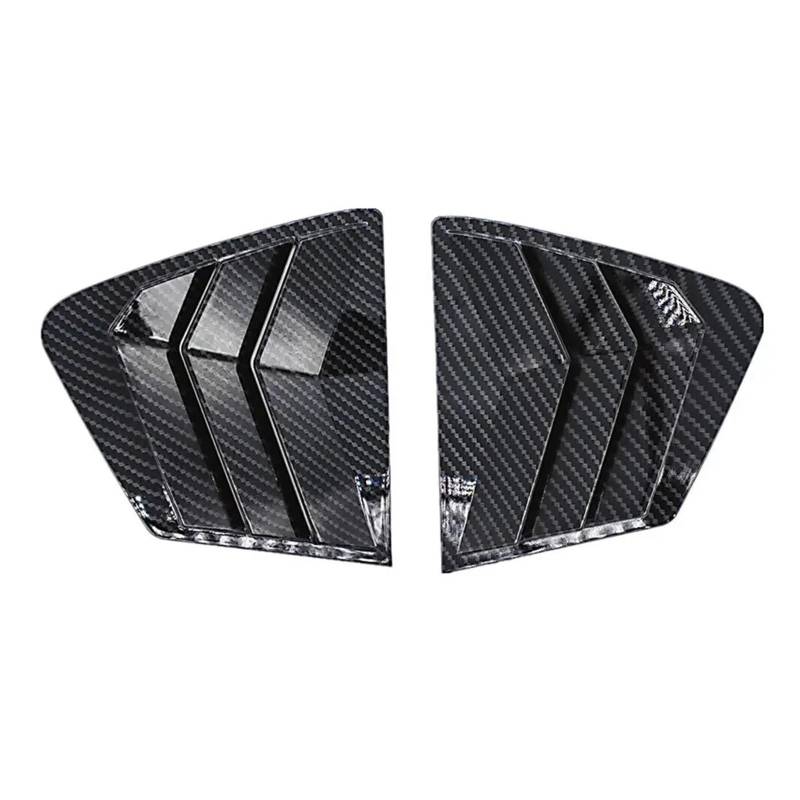 Spoiler Wing Für Civic 9. Limousine 2011–2015 Auto Heckklappe Lamellenfenster Seitenfenster Abdeckung Trim Aufkleber Vent Scoop ABS Carbon Fiber Style Heckspoiler(Carbon) von SIMBAE