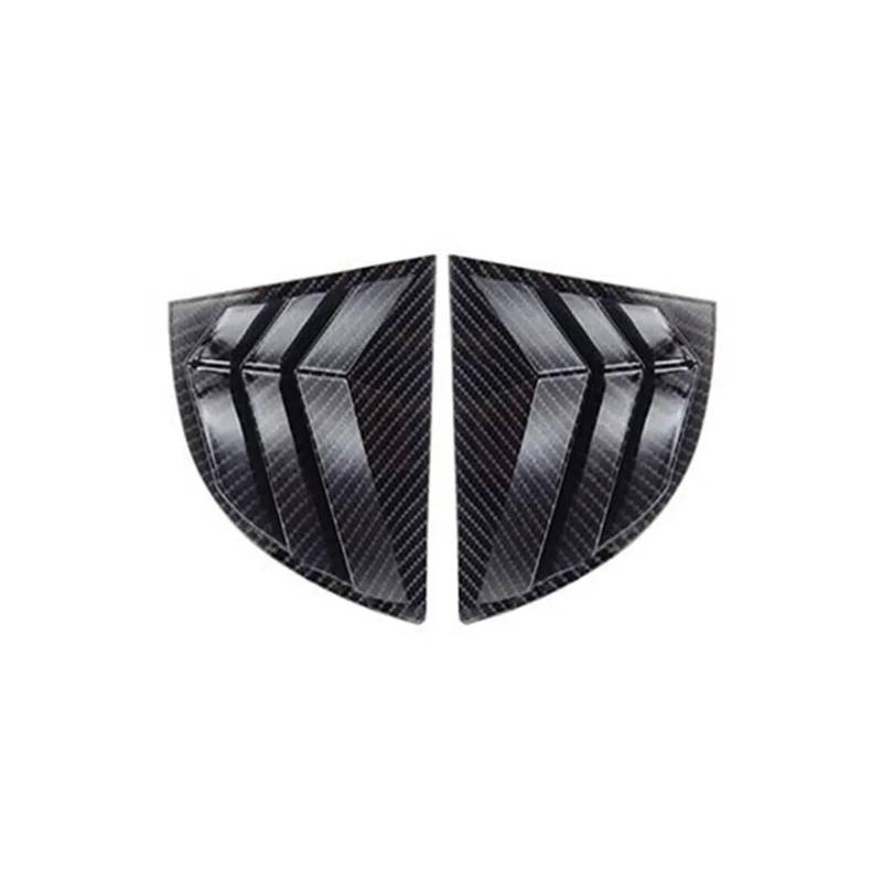 Spoiler Wing Für Civic Sedan 8. 2006-2010 Auto Heckklappe Fenster Seitenverschluss Abdeckung Trim Aufkleber Vent Scoop ABS Carbon Fiber Style Heckspoiler(Carbon) von SIMBAE