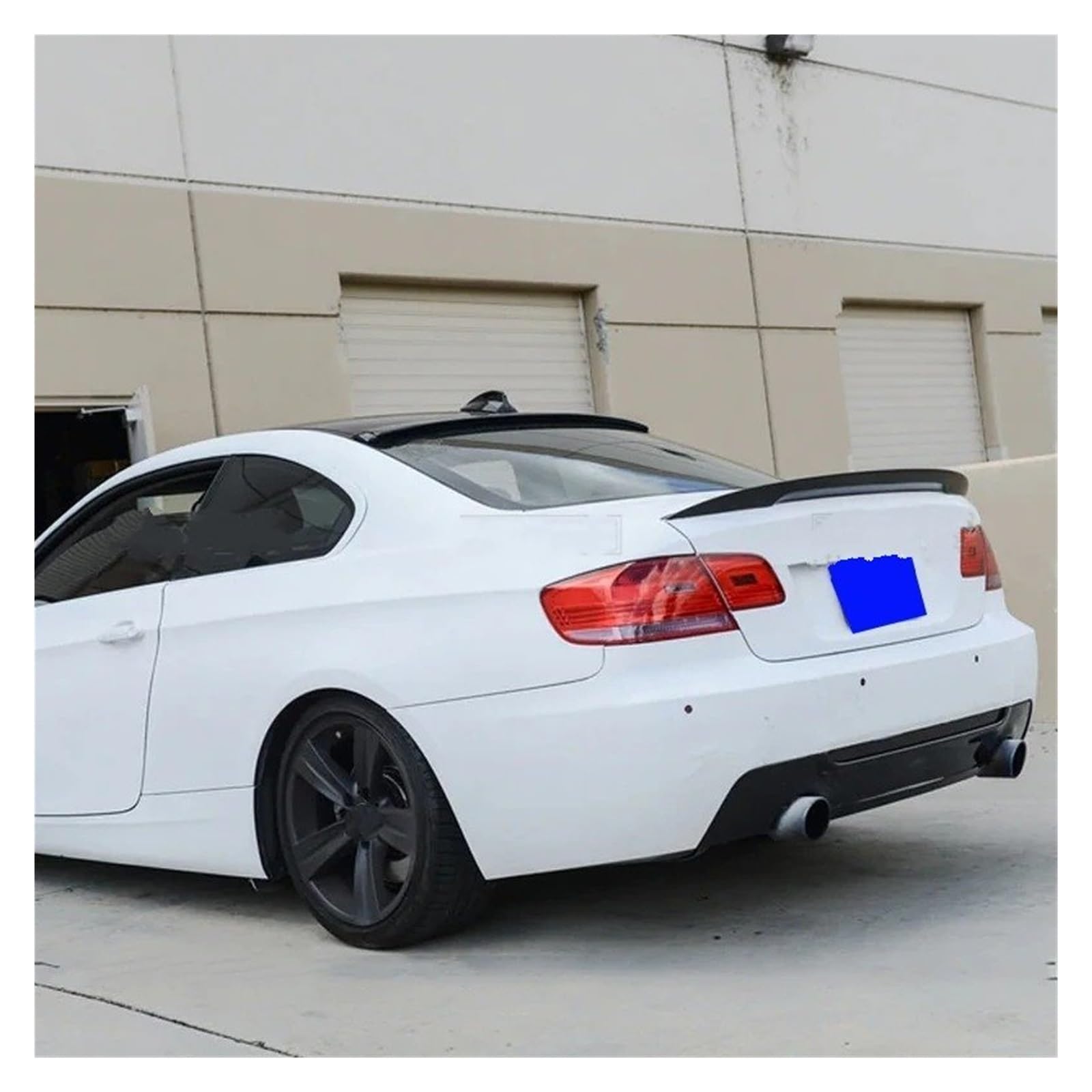 Spoiler Wing Für E92 E93 Serie 2 Tür Für Coupe E92 M3 2005 2006 2007 2008 2009 2010 2011-2012 ABS Spoiler P Stil Heckspoiler(A Carbon Color) von SIMBAE