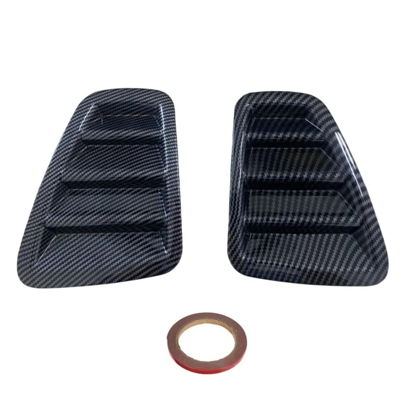 Spoiler Wing Für FIAT 500 Für Abarth 595 695 2016-2024 Rücklichtabdeckung Dekorativer Aufkleber Auto Rücklichteinsatz Aufkleber Heckspoiler(Kohlefaser-Optik) von SIMBAE