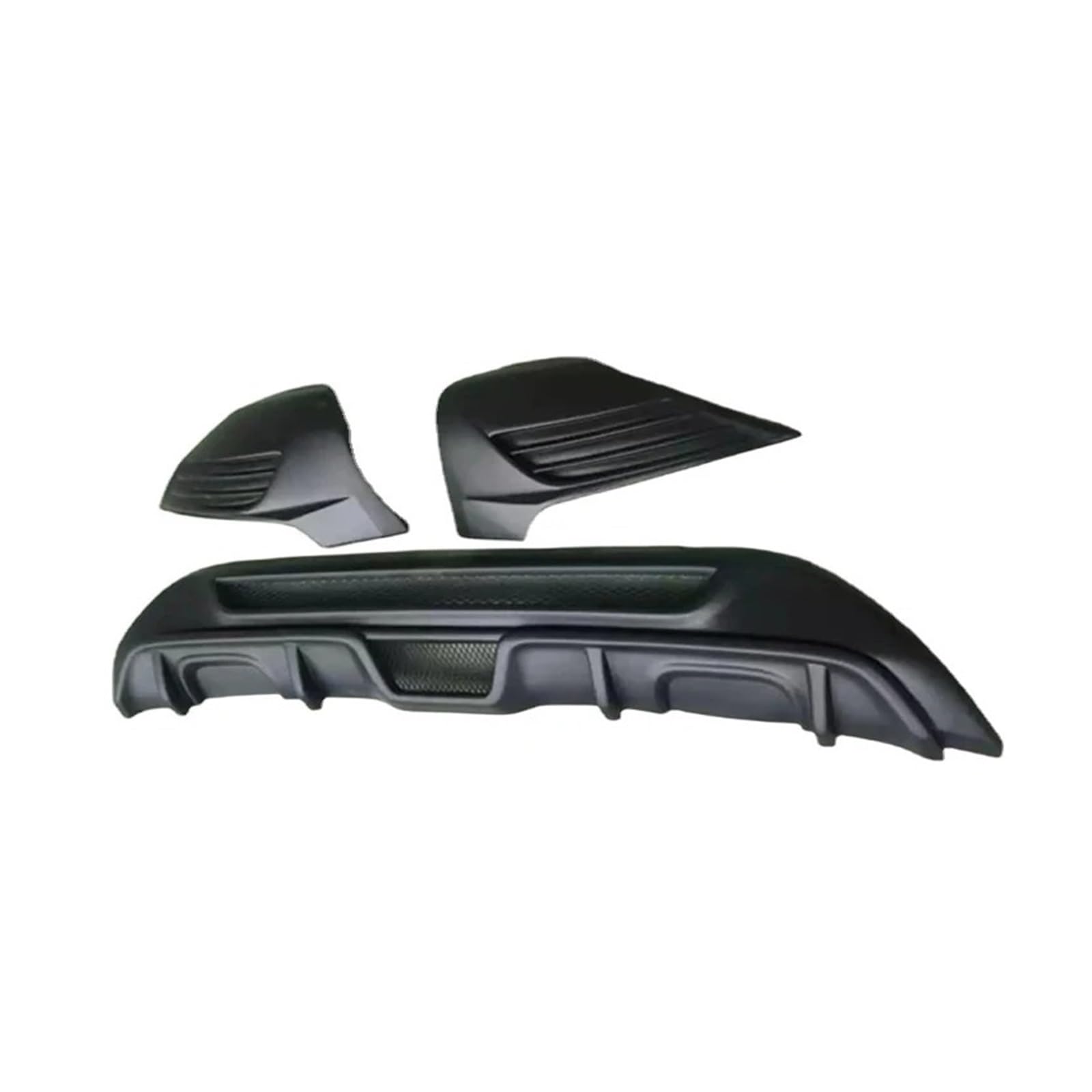 Spoiler Wing Für Ford Für Fiesta MK7 2008-2013 ST Style ABS Mattschwarz Heckstoßstange Lippe Diffusor Schürze Splitter Spoiler Autozubehör Heckspoiler(Carbon Color Whole) von SIMBAE