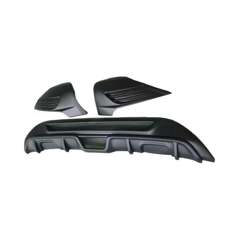 Spoiler Wing Für Ford Für Fiesta MK7 2008-2013 ST Style ABS Mattschwarz Heckstoßstange Lippe Diffusor Schürze Splitter Spoiler Autozubehör Heckspoiler(Carbon Color Whole) von SIMBAE