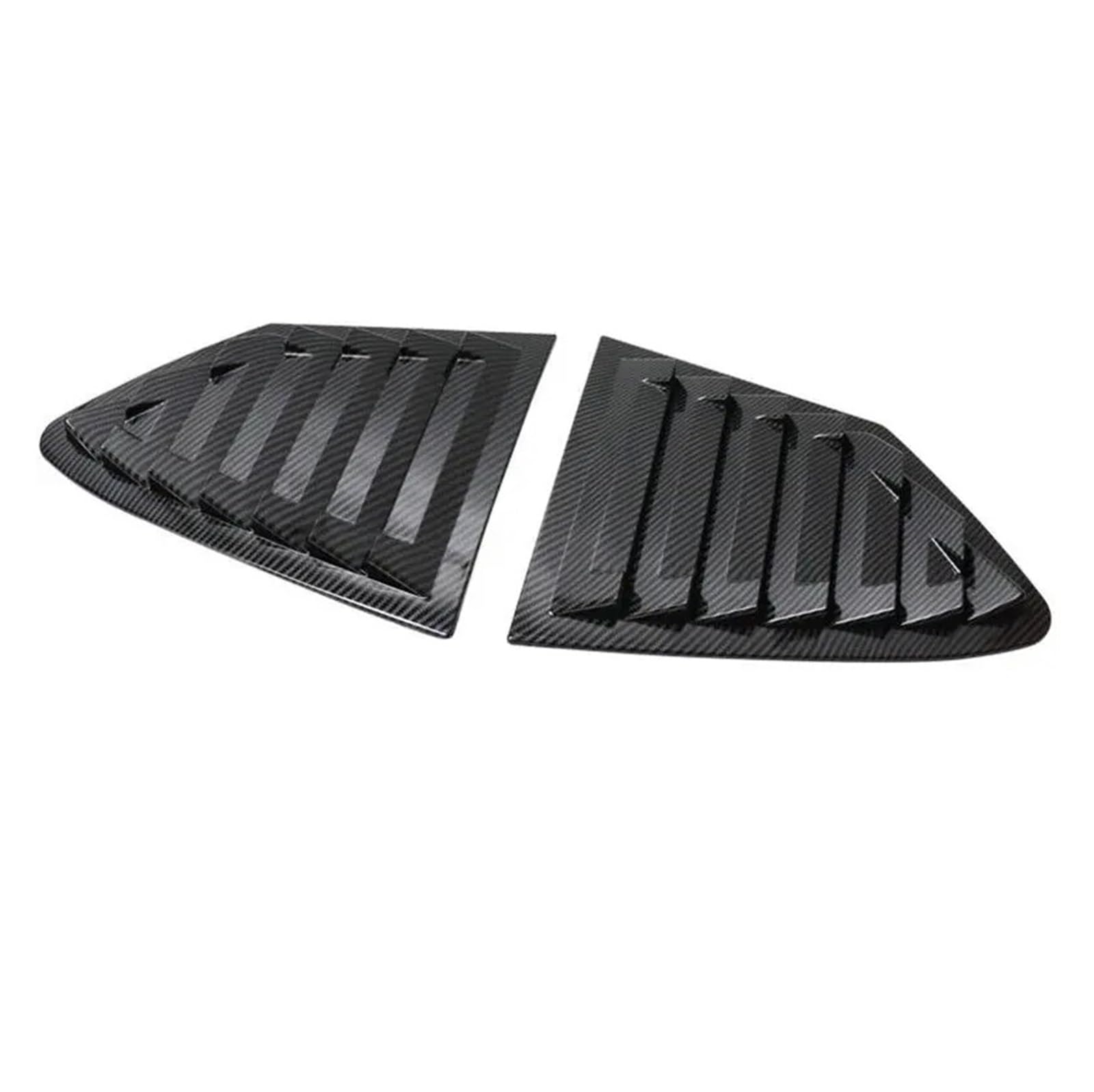 Spoiler Wing Für Ford Für Focus 2019-2023 Limousine Fließheck Auto Hinten Jalousie Fenster Seite Shutter Abdeckung Trim Aufkleber Vent Scoop ABS Carbon Fiber Auto Heckspoiler(Carbon) von SIMBAE