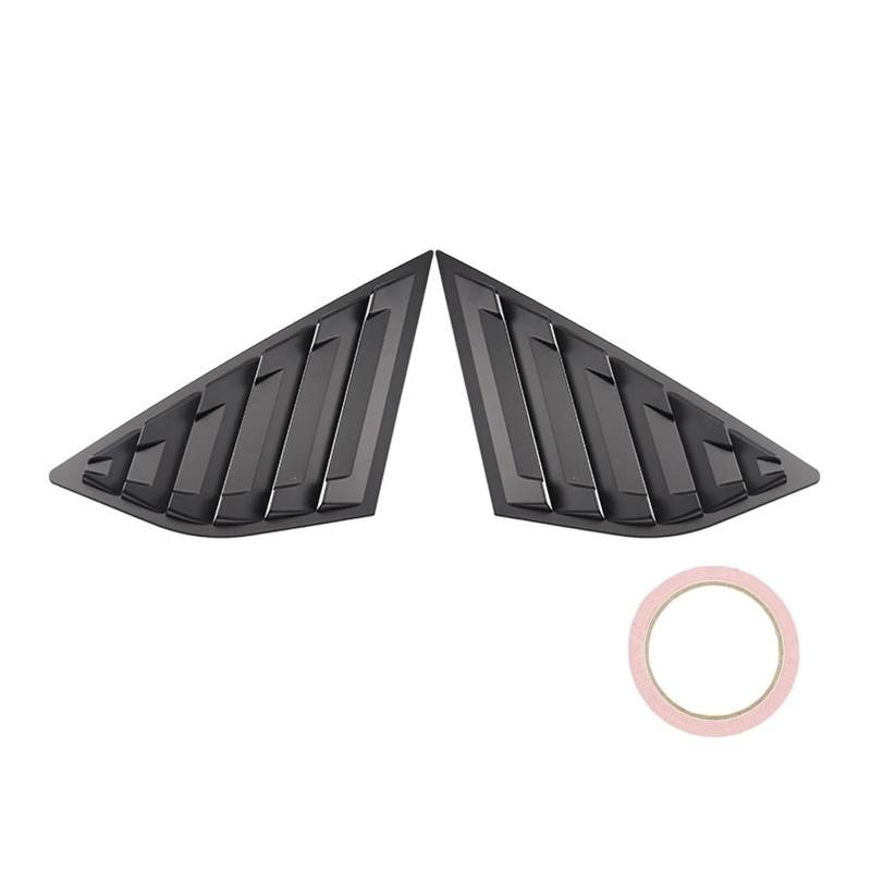 Spoiler Wing Für Ford Für Focus Heckscheibenlamellen ABS Auto Styling Tuning Panel Seitenlüftungsabdeckung Aufkleber Verkleidung 2012-2018 ST RS Schrägheck Heckspoiler(B Style Matte Black) von SIMBAE