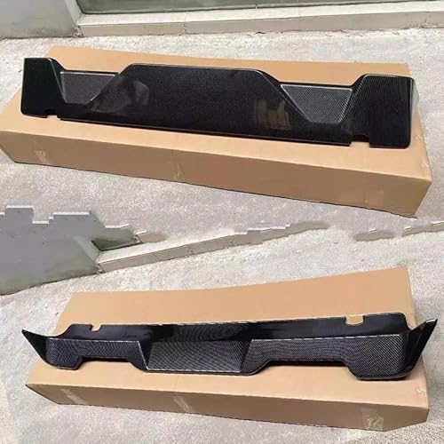 Spoiler Wing Für Ford Für Raptor Für F150 2015-2022 Dachspoiler Schwarz Carbon Fiber Look Heckflügel Sport Zubehör Body Kit Heckspoiler(Carbon Fiber Pattern) von SIMBAE