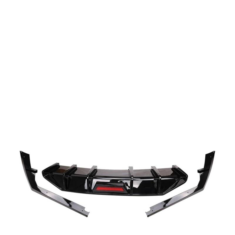 Spoiler Wing Für Hyundai Für Elantra Für Avante CN7 2020 2021 2022 Heckspoiler Heckdiffusor Stoßstange Lip Body Kit Zubehör Heckspoiler(Gloss Black) von SIMBAE
