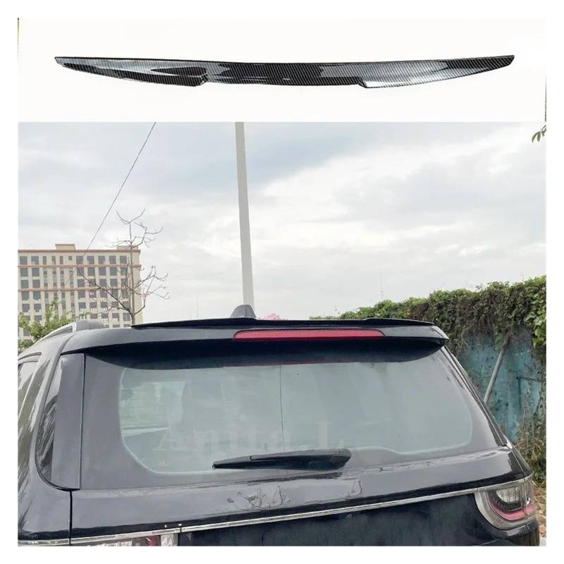 Spoiler Wing Für Jeep Für Renegade Für Compass Für Generic Dachspoiler Fließheck PU-Material Carbon-Look Schwarz Heckflügel Body Kit Zubehör Styling Heckspoiler(Kohlefaser-Optik) von SIMBAE