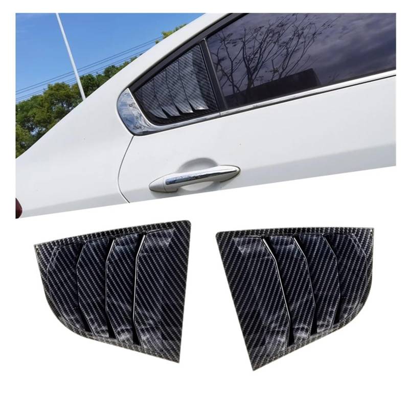 Spoiler Wing Für KIA Für Forte K3 2013-2018 Auto Heckklappe Seitenfenster Shutter Cover Trim Aufkleber Vent Scoop Rahmen ABS Carbon Fiber Zubehör Heckspoiler von SIMBAE