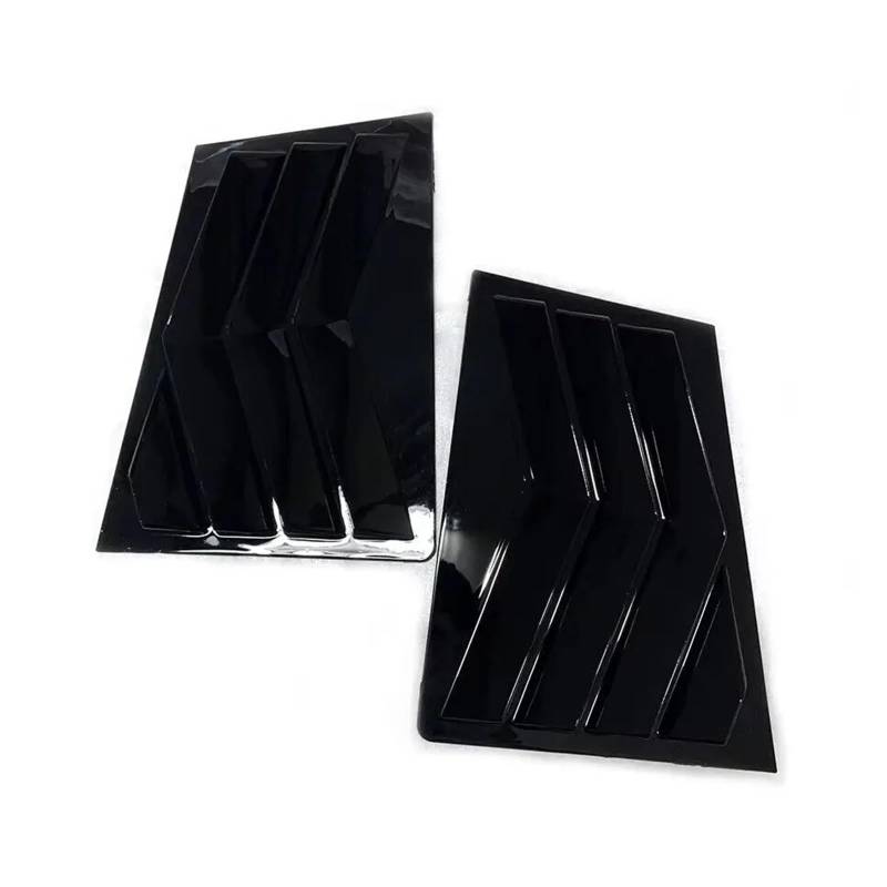 Spoiler Wing Für Kia Für Sportage KX5 2011-2015 Auto Heckklappe Seitenfenster Shutter Cover Trim Aufkleber Vent Scoop ABS Carbon Fiber Zubehör Heckspoiler(Gloss Black) von SIMBAE