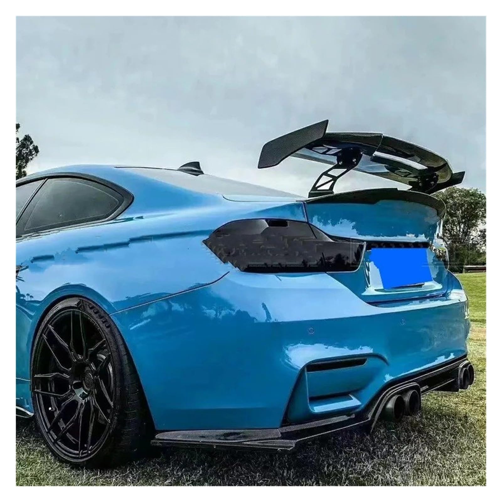 Spoiler Wing Für M1 M2 M3 M4 M5 M6 Für Gun Für MAD Für GTS Spoiler Heckflügelclip ABS-Material Heckspoiler(Glossy Black) von SIMBAE
