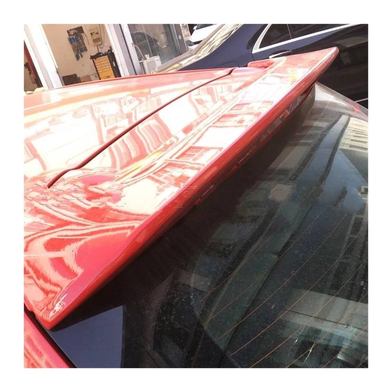 Spoiler Wing Für Mazda 2 Spoiler Sport ABS Kunststoff Carbon Look Hinten Stamm Flügel Auto Body Kit Zubehör Heckspoiler(Grey) von SIMBAE