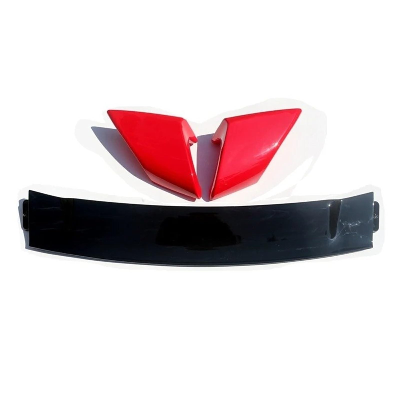 Spoiler Wing Für Mazda 6 FD2 Spoiler 2003-2016 2010 2011 2012 2013 2014 2015 DREI Teile Boot Abdeckung Hinten Flügel ABS Material Heckspoiler(Rot) von SIMBAE